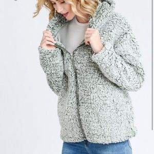 Fluffy Zip Up Sherpa